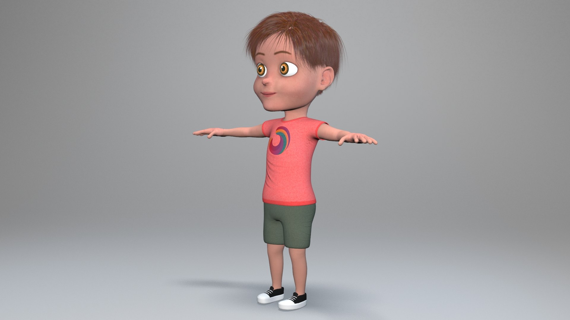 3D Cartoon Boy Young - TurboSquid 1386271