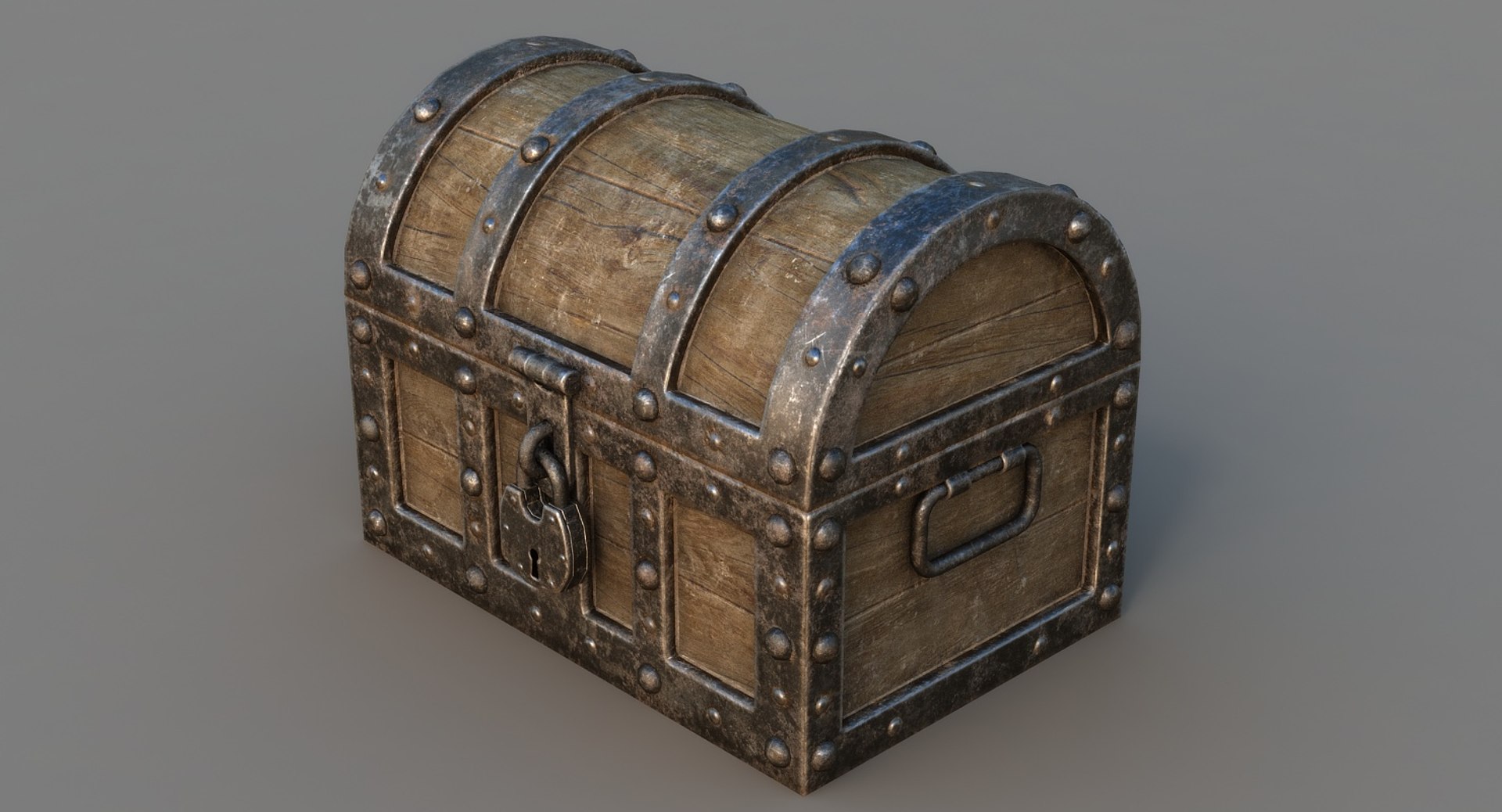 Ready Treasure Chest 3d Model