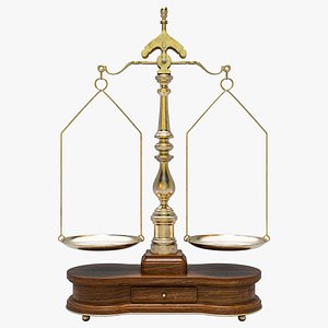 Ornate Justice Scale 3D model
