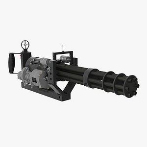 m134 minigun mounting bracket 3D model