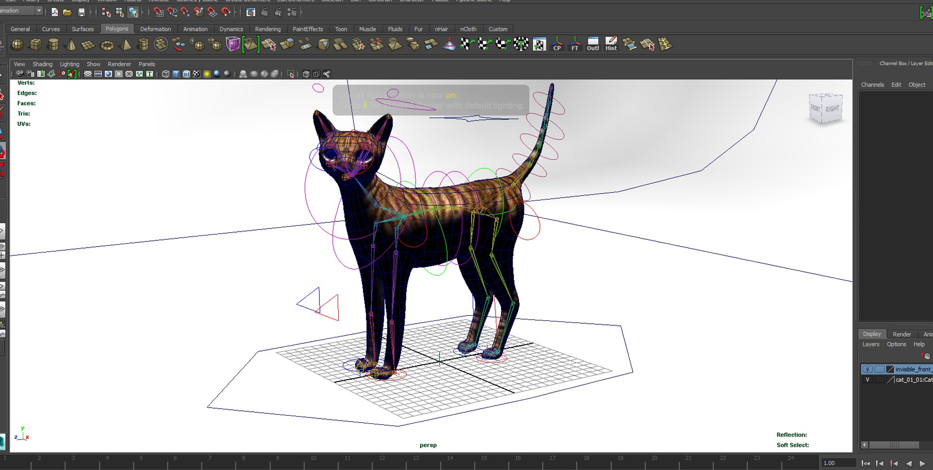 3D Model Cat Rigged - TurboSquid 1198192