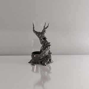 BackFlow Incense Burner Tree and Vase for 3D printing 3D model