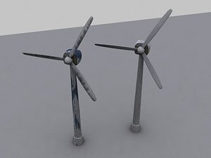 electricity windmill new 3d max