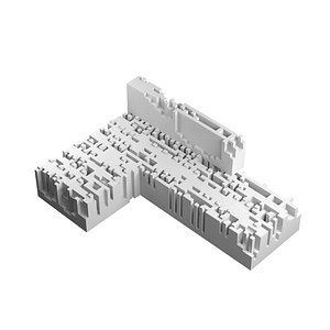 n-omino l-block 4 3d model