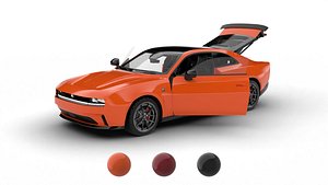 3D Dodge Charger Daytona 2024 HQ model