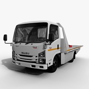 Isuzu Elf NLR 130 Rollback Tow Truck 3D Model