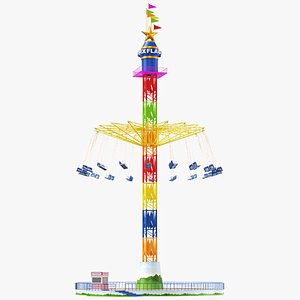 Detailed Tall Swing Ride