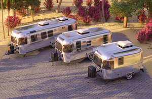 Airstream trailers pack - Realistic scene