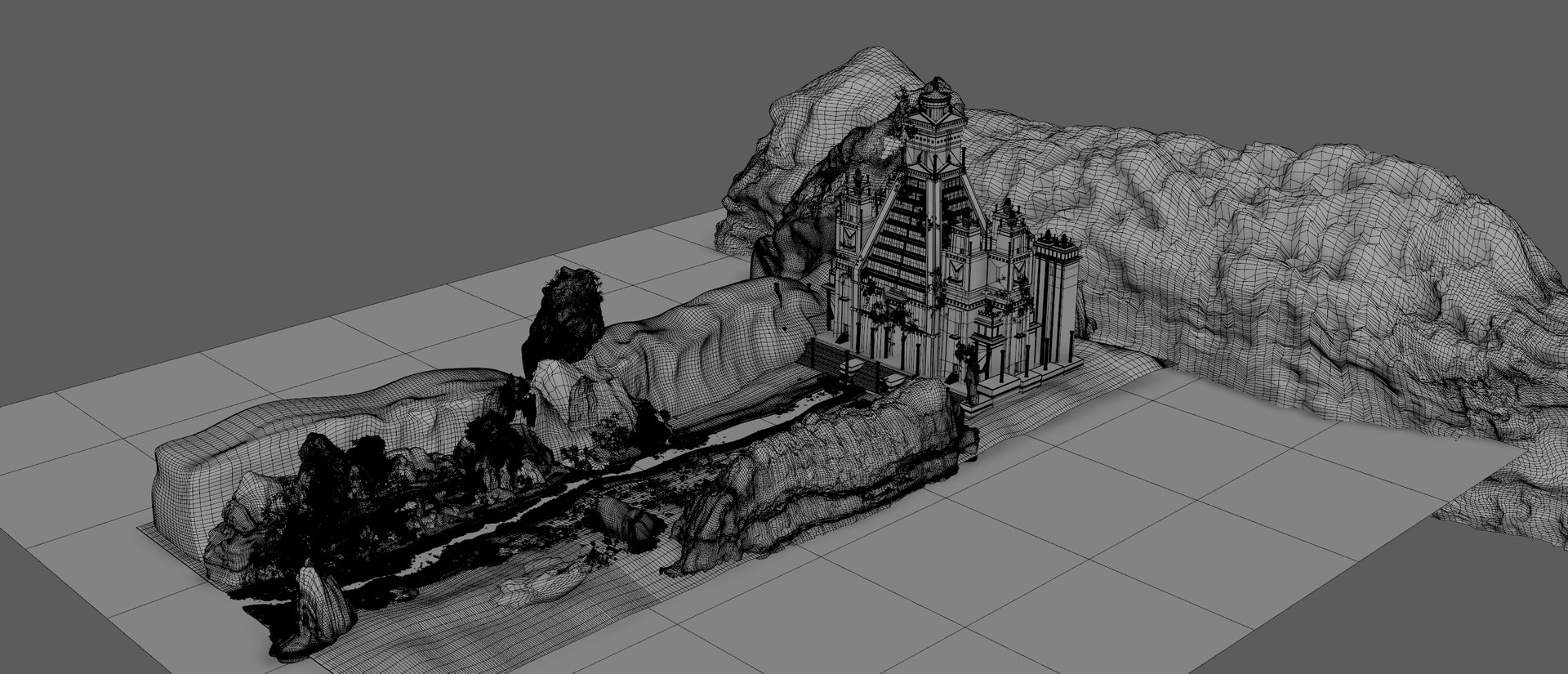 Pyramid Temple environment model https://p.turbosquid.com/ts-thumb/1L/K48bIt/3N/templeland23/jpg/1717963646/1920x1080/fit_q87/5cf1aee37d9b8b76060daa6ae08a0246d3cfbade/templeland23.jpg