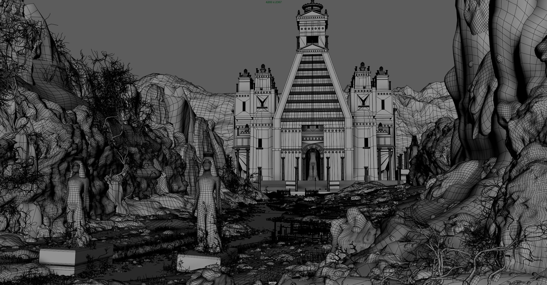 Pyramid Temple environment model https://p.turbosquid.com/ts-thumb/1L/K48bIt/yR/wire1/jpg/1717963689/1920x1080/fit_q87/5984e81977f34ecc805c9116269f632413aa8f1f/wire1.jpg