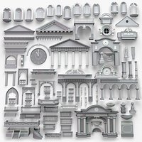 Building Facade Collection 7 - 88 pieces