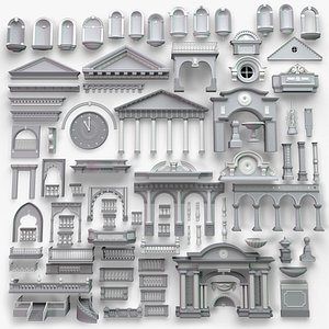 Building Facade Collection 7 - 88 pieces