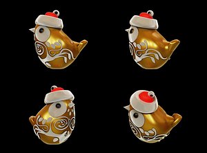 Christmas bird model