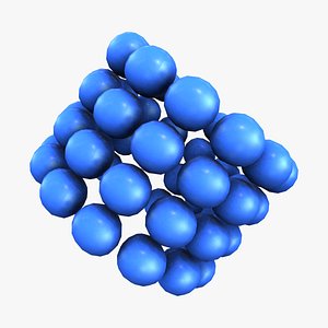 3D Blue Bids Bracelet model