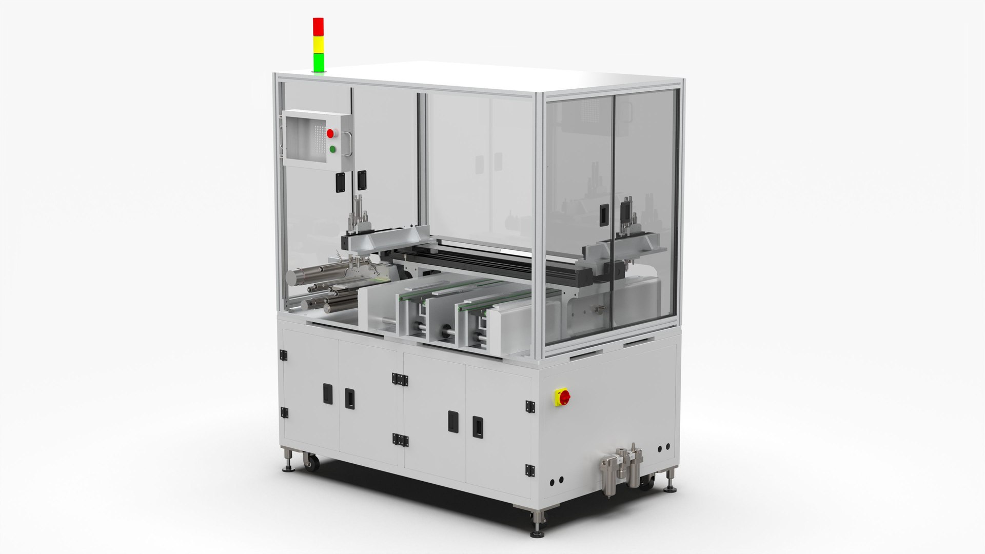 3D Automatic Double Station Label Laminating Machine TurboSquid 2020617