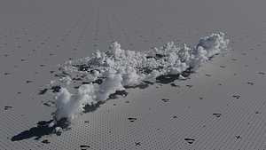 3D VDB Cumulonimbus Cloud Field 3
