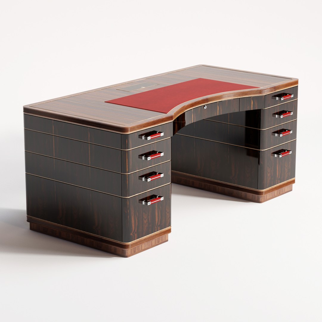 3D Linley Riviera Rouge Desk - TurboSquid 1273824