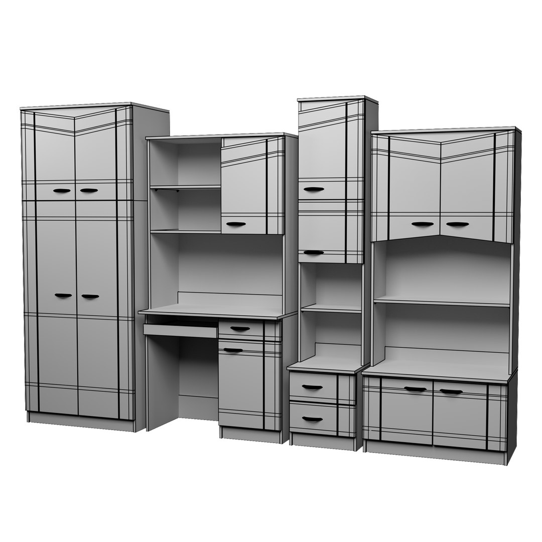 3D Youth Furniture Model TurboSquid 2139020