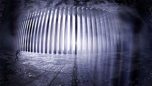 Cinematic Monolithic Pillars Environment Scene 3D model