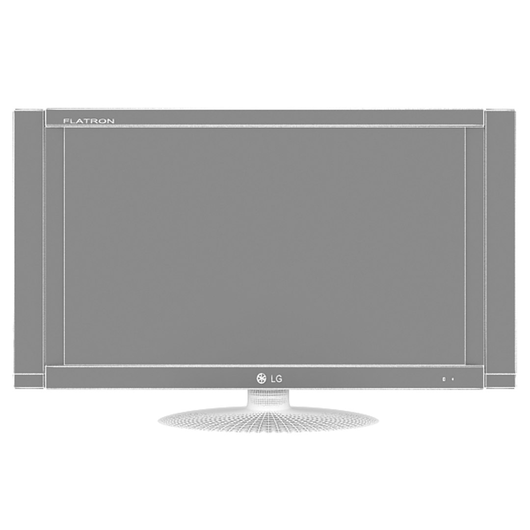 3d Lg Flatron Led Model