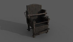 3D medieval torture chair