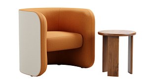 Derlot Biggie Chair - Coffee Table model