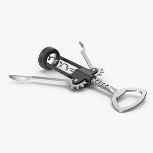 Black Cork Opener 3D model