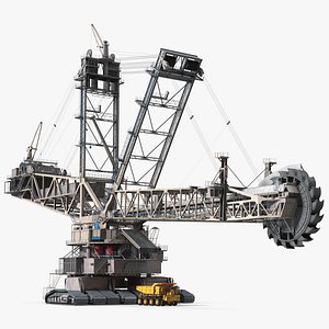 Mining Multi Bucket Wheel Excavator with Mining Truck