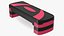 adjustable workout aerobic stepper 3D model