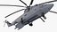 3D Russian Heavy Transport Helicopter Mi-26 Rigged