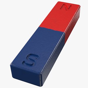 3D rectangle bar magnet
