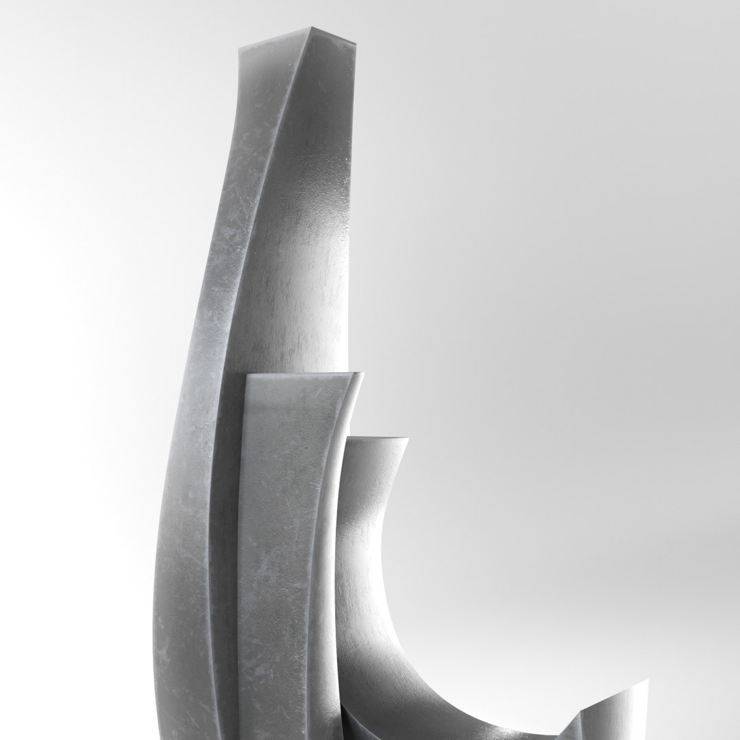 Modern decorative abstract metal 3D - TurboSquid 1646870