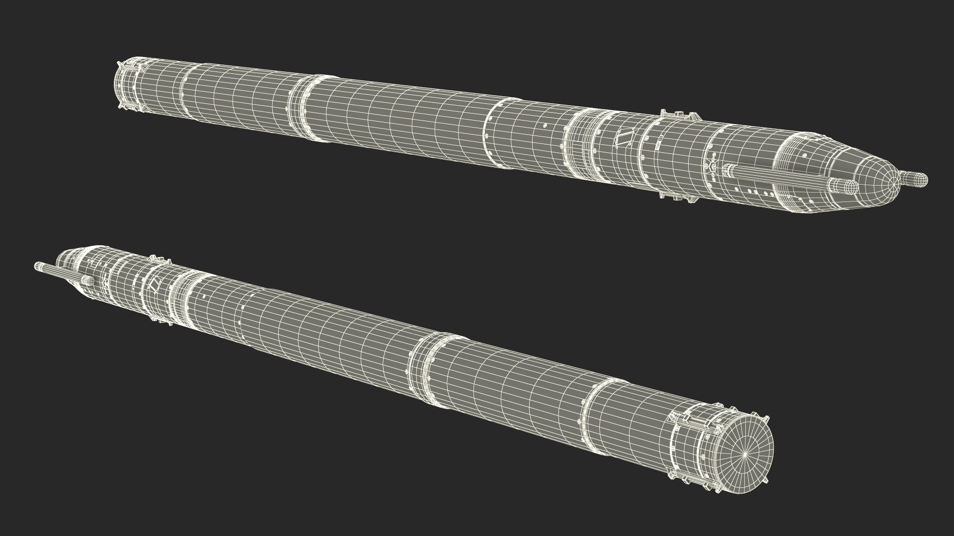 Surface To Air Missile System Used Rigged For Cinema 4D Model ...