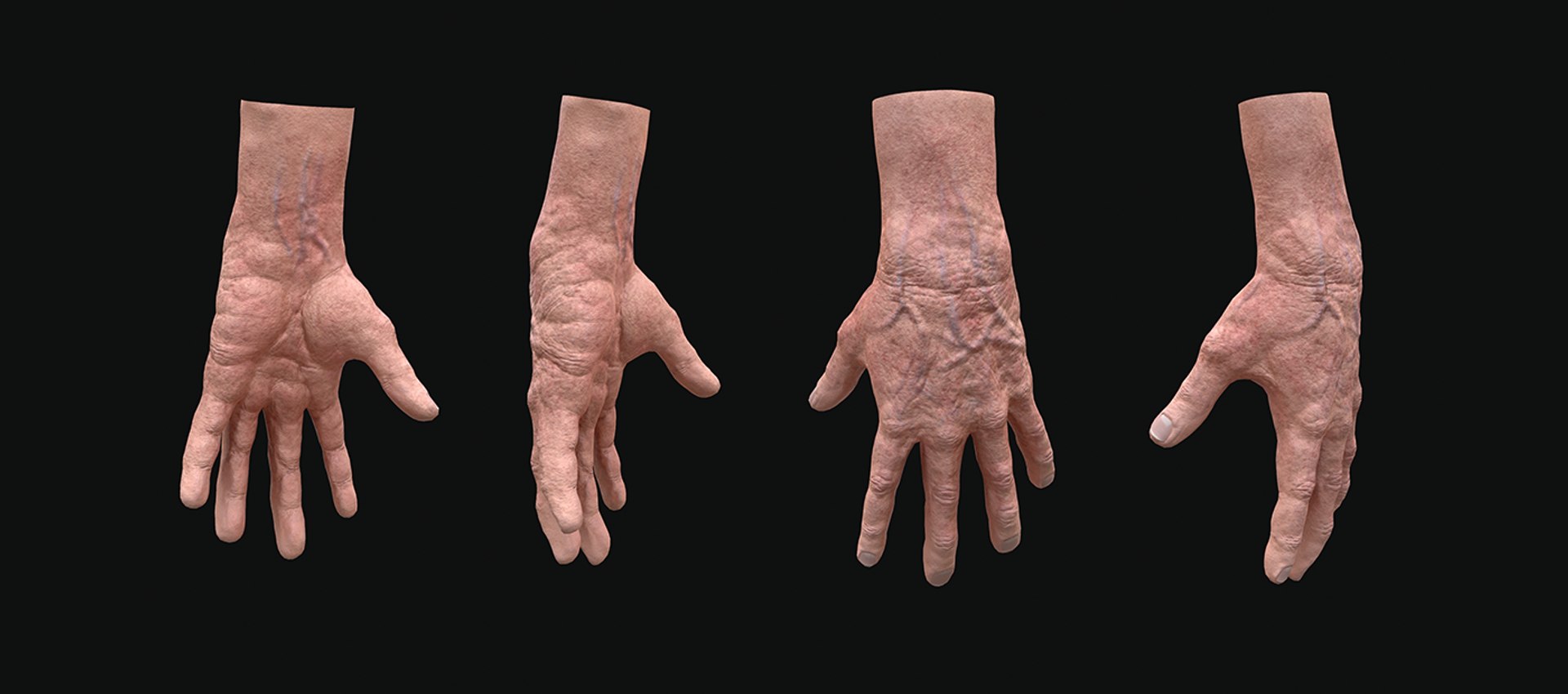 Realistic Rigged Old Man Model TurboSquid 1362289