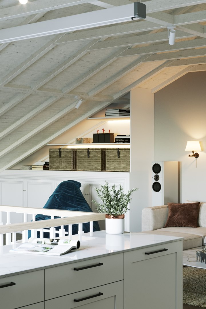 3D Attic Room Interior Scene - TurboSquid 1535873
