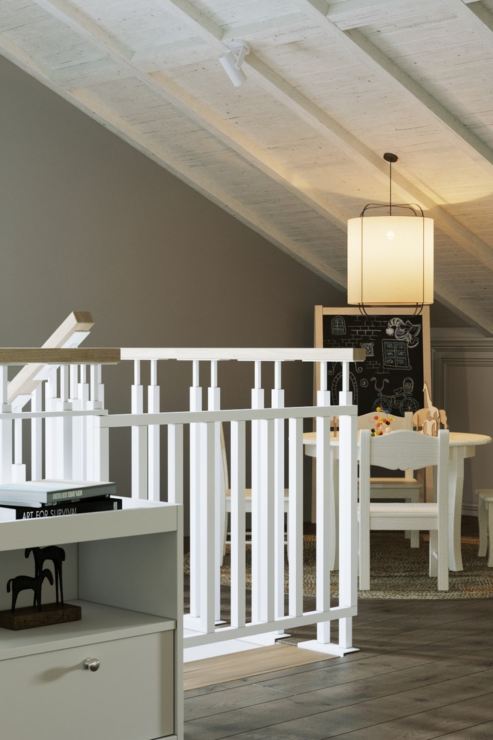 3D Attic Room Interior Scene - TurboSquid 1535873