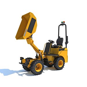 Site Dumper Bucket Vehicle 3D model
