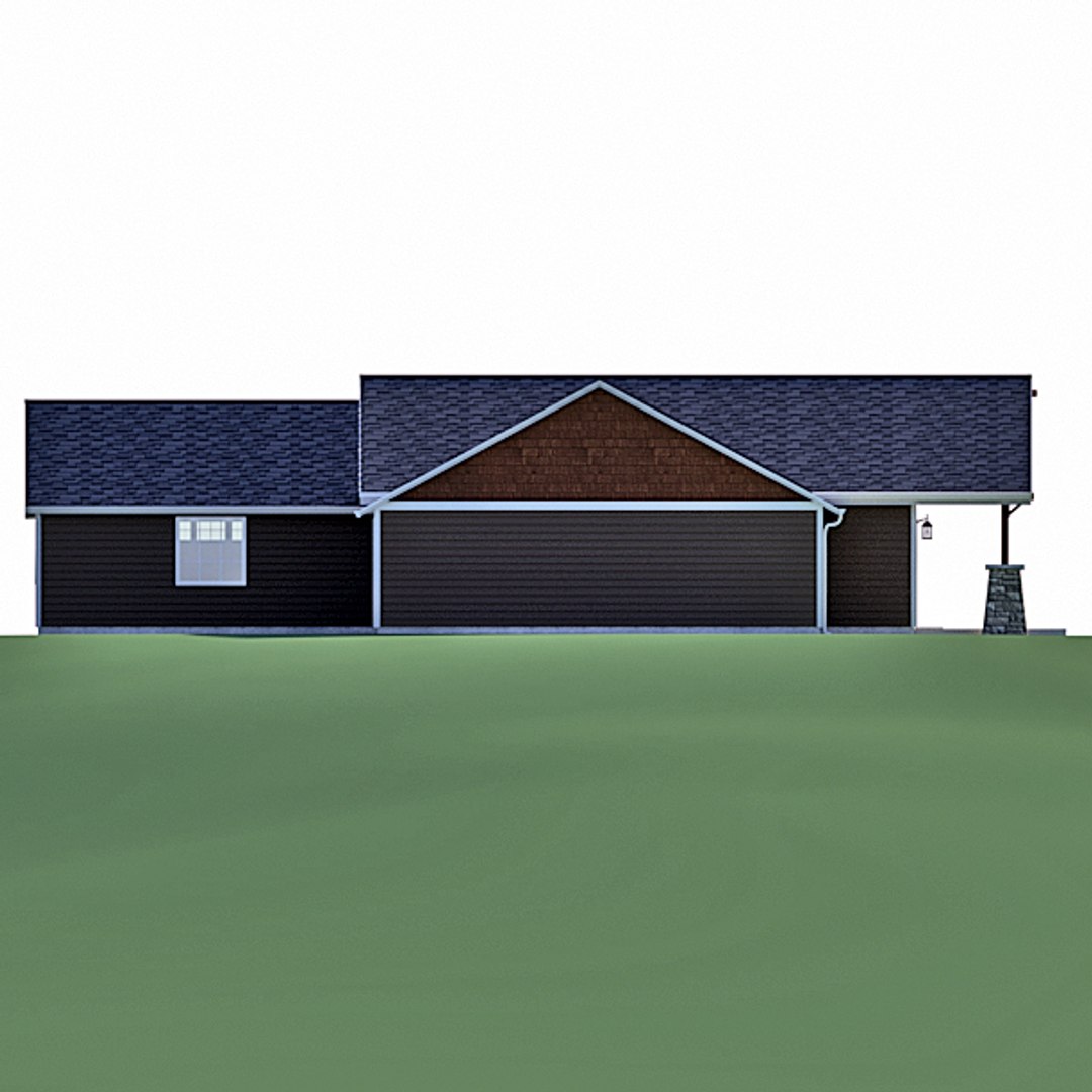 Cabin Rambler Home 3d Model