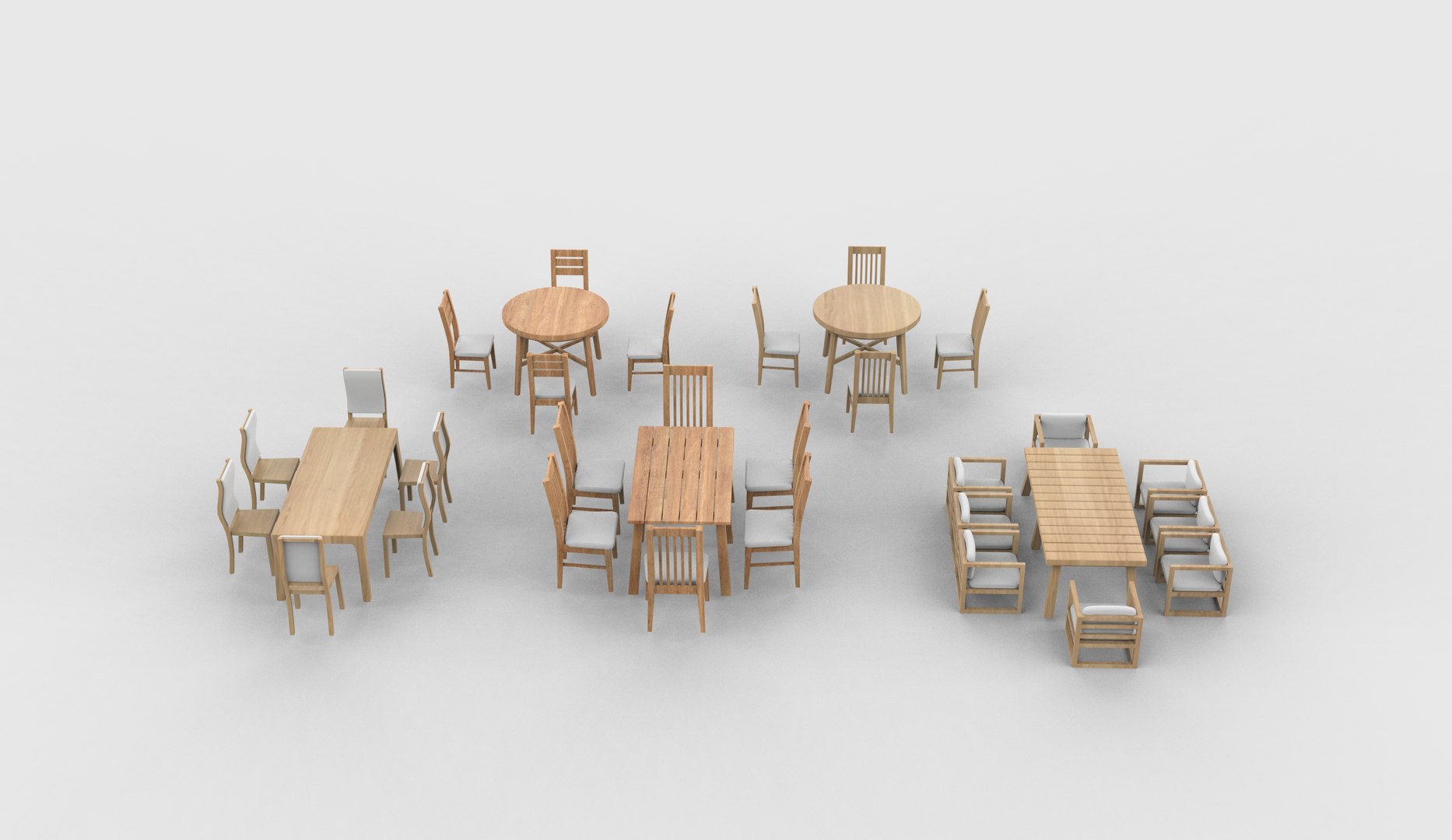 Dining Table Set 3D Model 3D Model - TurboSquid 2531375