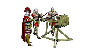 Roman Scorpion 3 models 1 shout 3D print model