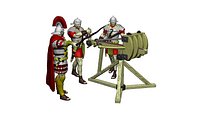 Roman Scorpion 3 models 1 shout 3D print model
