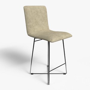Bar Stool Beige 3D