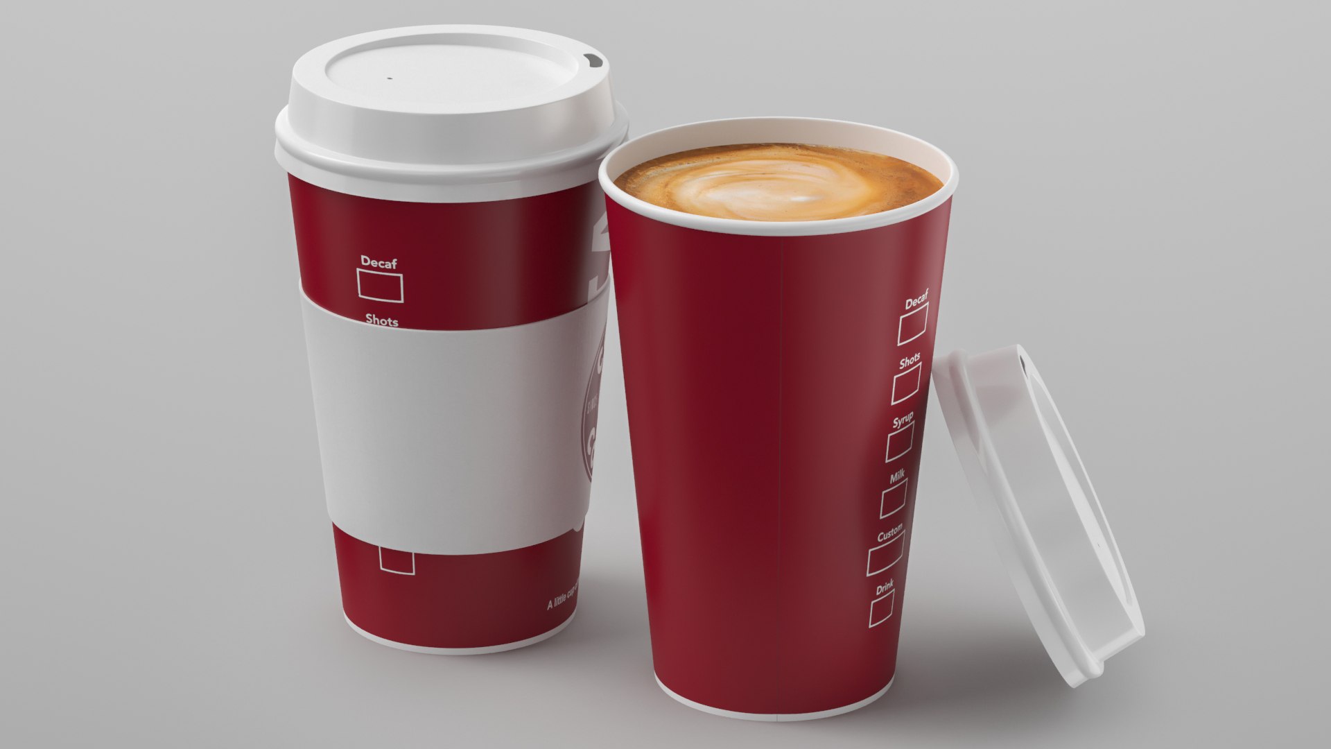 Costa Coffee Paper Cup 3D Model - TurboSquid 1939835