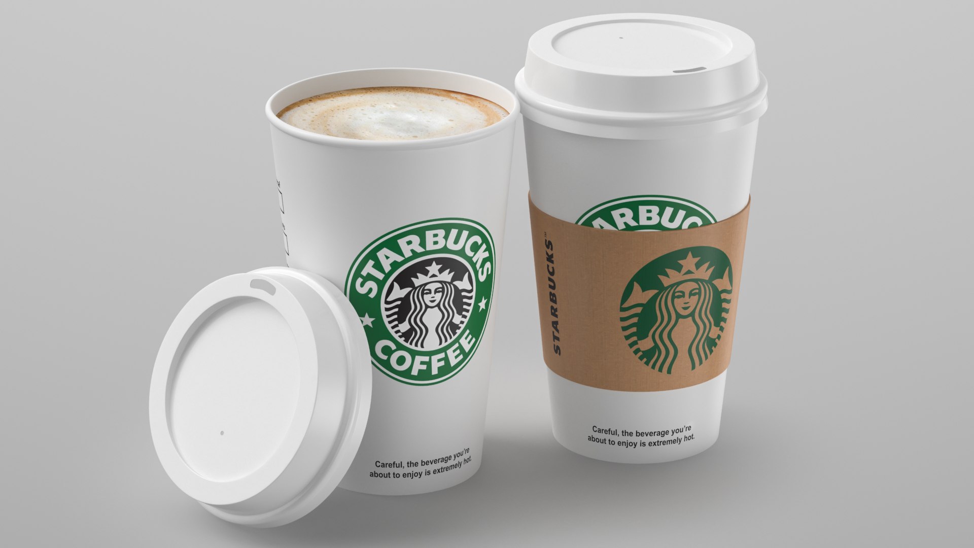 Costa Coffee Paper Cup 3D Model - TurboSquid 1939835