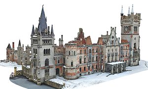 3D castle building structure