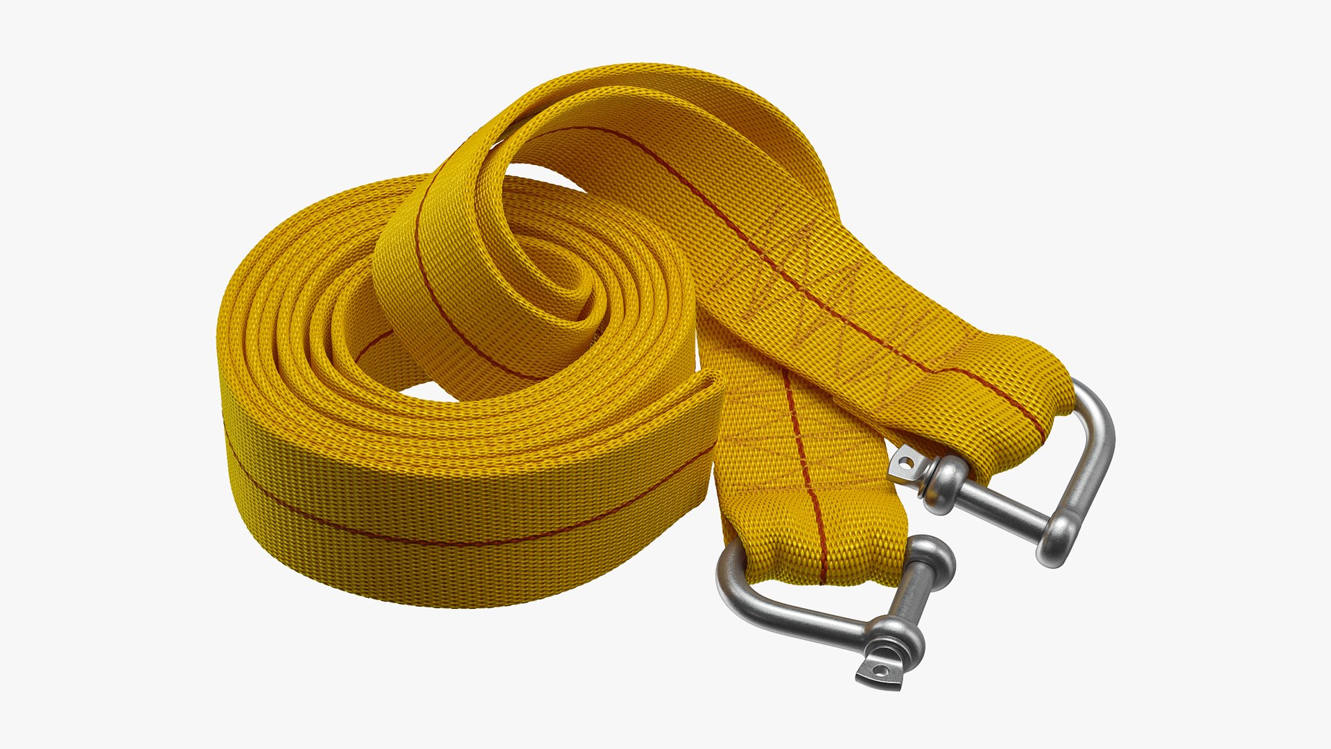 Tow Rope Yellow 3D model preview