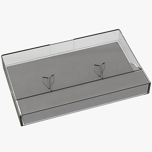 3D model cassette tape box