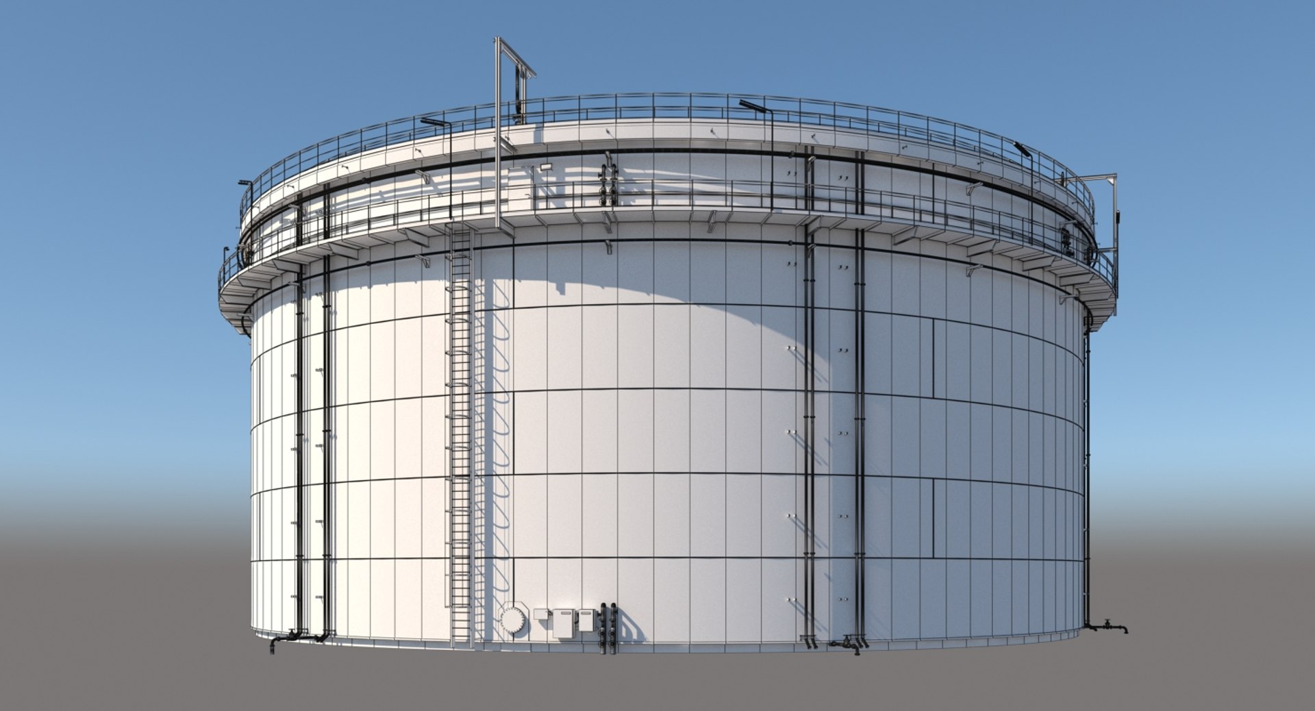 Refinery realistic model - TurboSquid 1181625