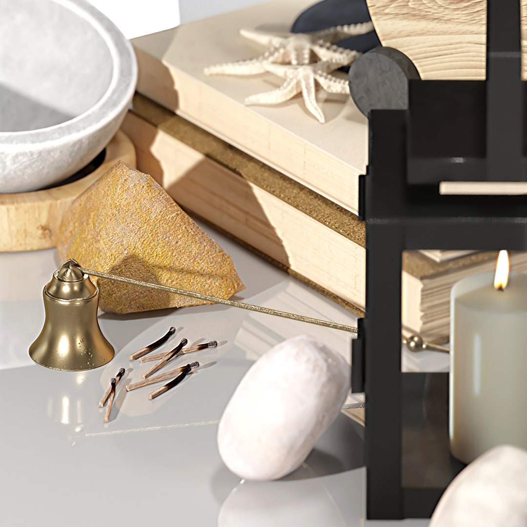 Decorative Set 04 3D Model - TurboSquid 2255544