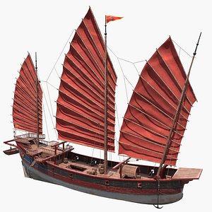 Chinese Junk Ship 3D model